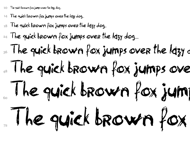 Philip' Signature font waterfall